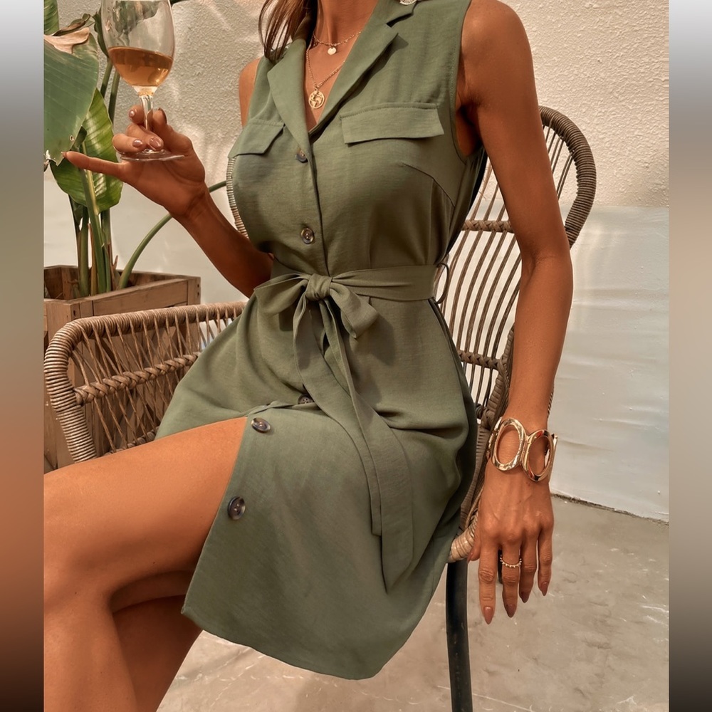 Button down dress